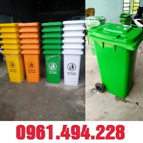 thùng rác công cộng tại hóc môn